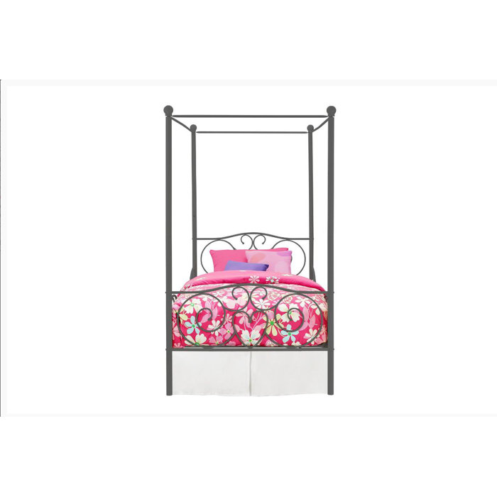 Zoomie Kids Biggerstaff Drawer Canopy Bed & Reviews Wayfair